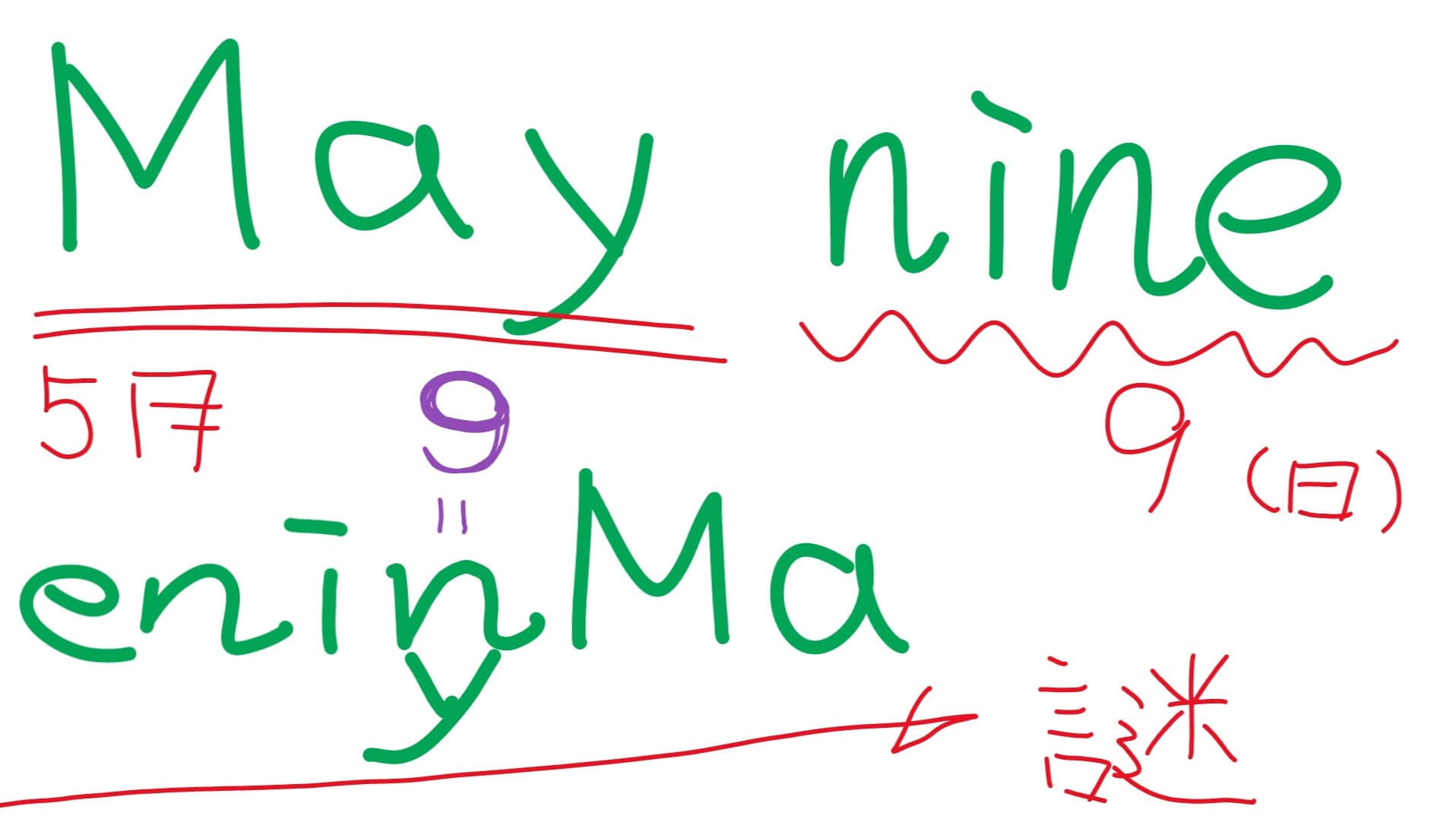 May nine ... enigMa